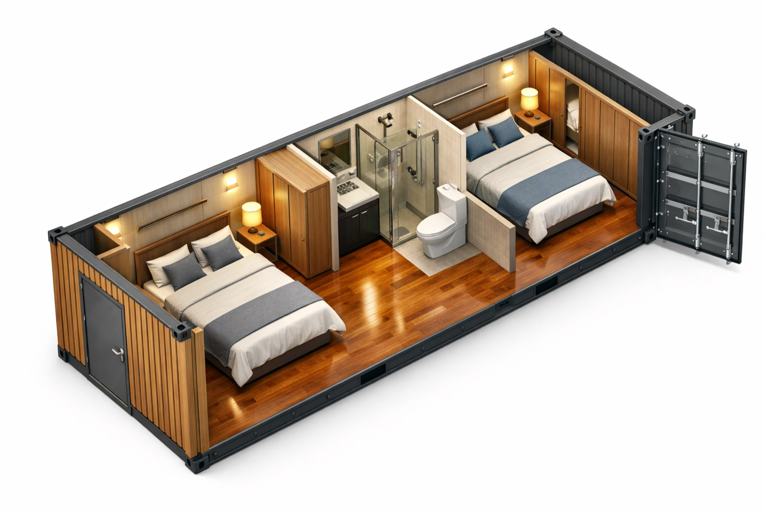 2 Bedroom Steel Container Unit